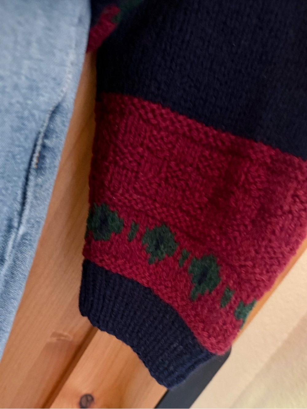 VTG 90s Studio Michelle Stuart Chunky Hand Knit Shetland Wool Oversized Sweater - Picture 9 of 14